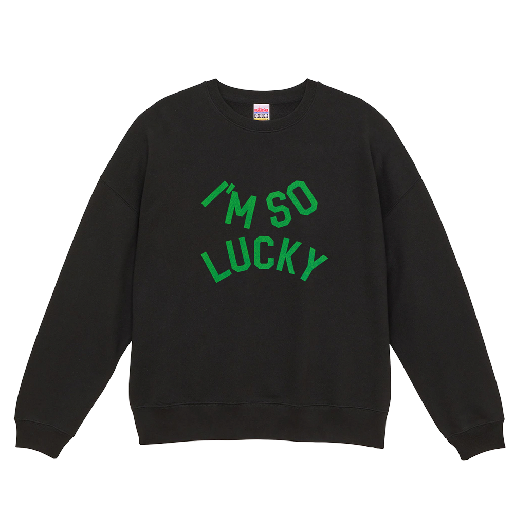 I'M SO LUCKY SWEATSHIRT (BLACK)