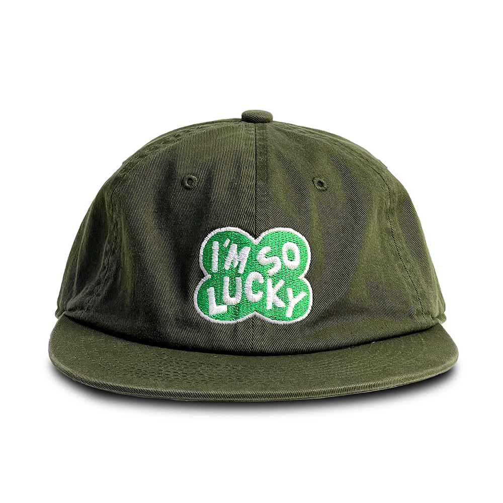 I'M SO LUCKY CAP (OLIVE)